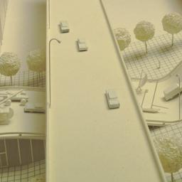 Model, aerial view.