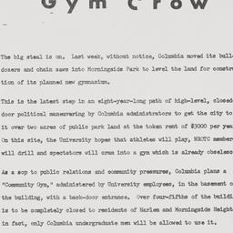 Stop Columbia's Gym Cro...