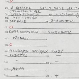 Eastern questionnaire, answ...