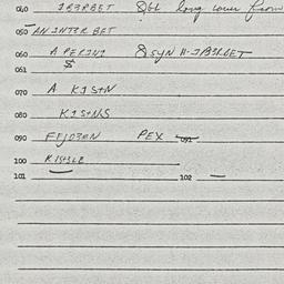 Eastern questionnaire, answ...