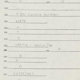 Eastern questionnaire, answ...
