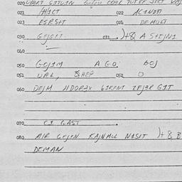 Eastern questionnaire, answ...