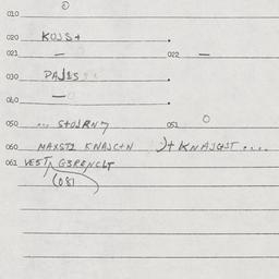 Eastern questionnaire, answ...