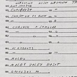 Eastern questionnaire, answ...