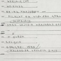 Eastern questionnaire, answ...