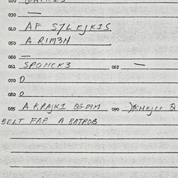Eastern questionnaire, answ...