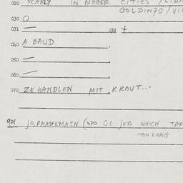 Eastern questionnaire, answ...