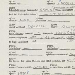 Western questionnaire, answ...
