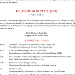 Schedules, The Problem of P...