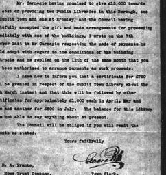 Carnegie Public Library, Po...