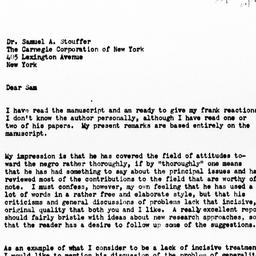 Letter from M.W. Richardson...