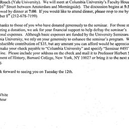 Announcements, 2002-11-12. ...