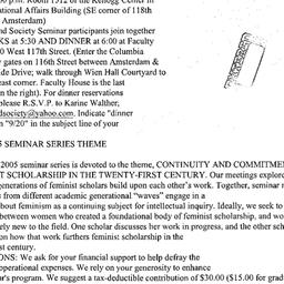 Announcements, 2005-05-16. ...