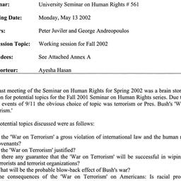 Minutes, 2002-05-13. Human ...