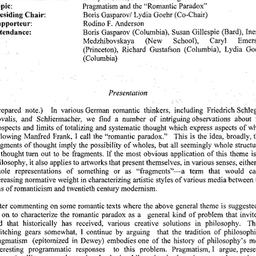 Minutes, 2005-05-06. Romant...