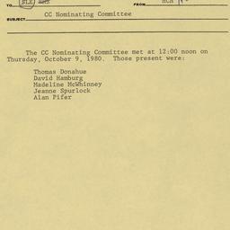 Nominating Committee