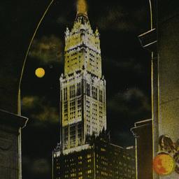 Vista of Woolworth Bldg. at...