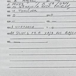 Eastern questionnaire, answ...