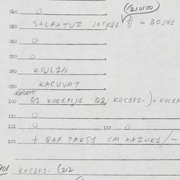 Eastern questionnaire, answ...