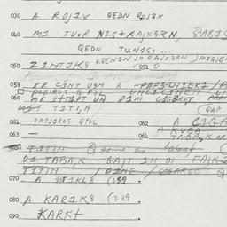 Eastern questionnaire, answ...