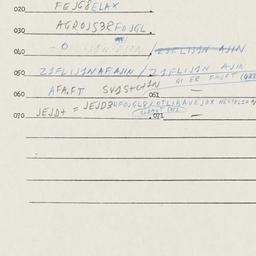 Eastern questionnaire, answ...