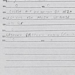 Eastern questionnaire, answ...