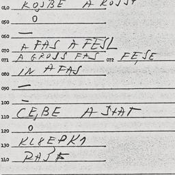Eastern questionnaire, answ...