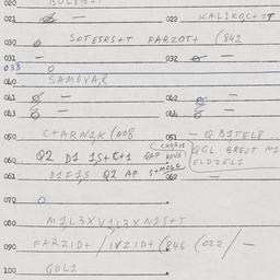 Eastern questionnaire, answ...