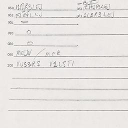 Eastern questionnaire, answ...