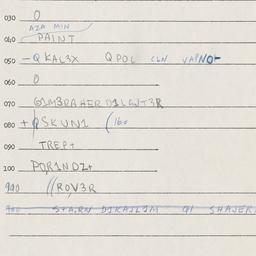 Eastern questionnaire, answ...