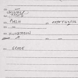 Eastern questionnaire, answ...