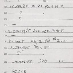 Eastern questionnaire, answ...