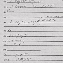 Eastern questionnaire, answ...