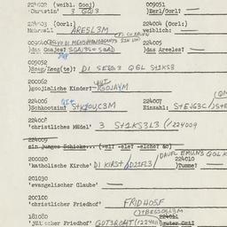 Western questionnaire, answ...