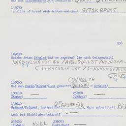 Western questionnaire, answ...