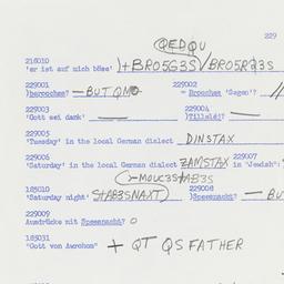 Western questionnaire, answ...