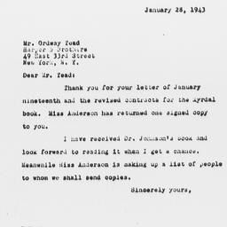 Letter from Frederick P. Ke...