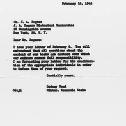 Letter from Ordway Tead to ...