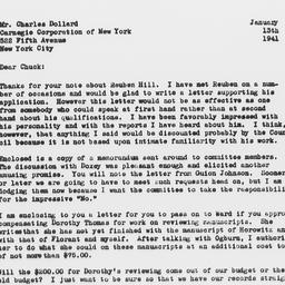 Letter from Samuel A. Stouf...