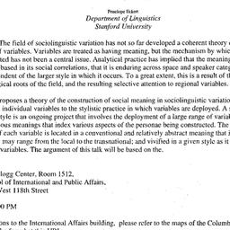 Announcements, 2003-01-30. ...