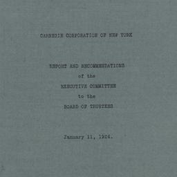 Board Meeting, 1/11/1924