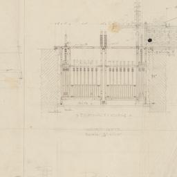 Gate elevation, plan