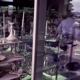 Inside/outside silver display.