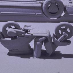 Model, detail of upside dow...