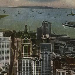 Panorama of Lower Manhattan...