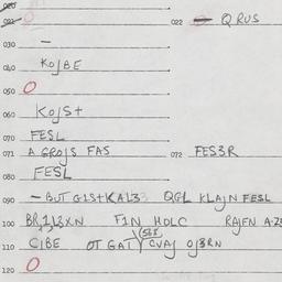 Eastern questionnaire, answ...