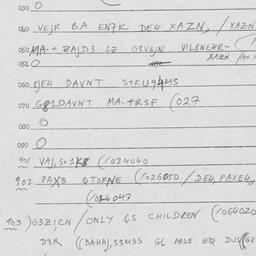 Eastern questionnaire, answ...
