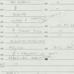 Eastern questionnaire, answ...