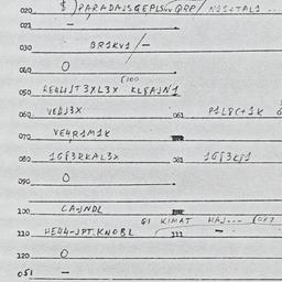 Eastern questionnaire, answ...