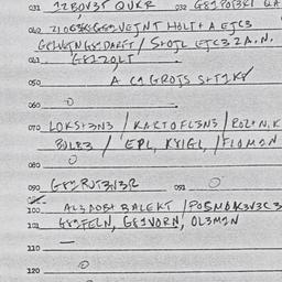 Eastern questionnaire, answ...